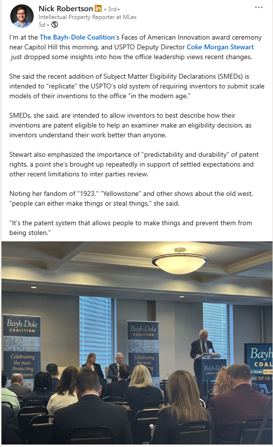 Nick Robertson FOAI Linkedin Post