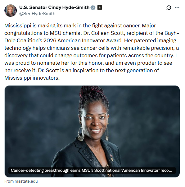 Sen Hyde Smith FOAI X Post